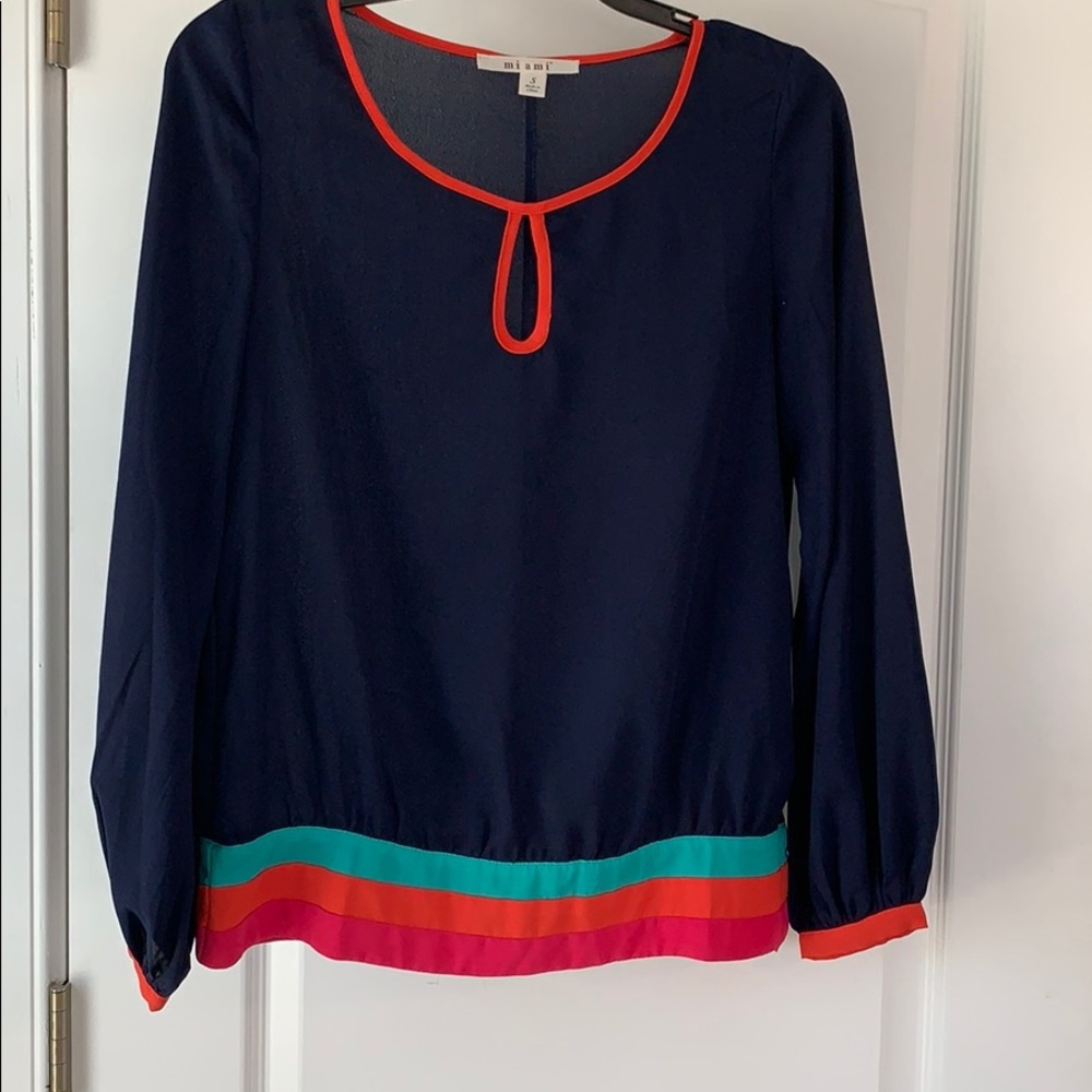 Navy blouse